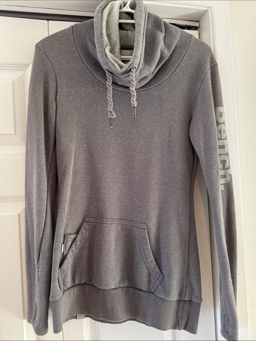 Vintage Bench Heather Gray Cowl Neck Hoodieo
